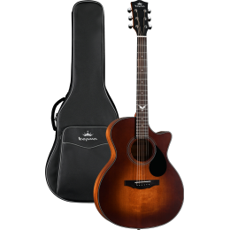 Kepma Guitars SOLID TOP SERIES F0-b grand auditorium vintage burst