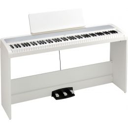 Korg B2SP WH Piano digital de 88 teclas con soporte y pedales