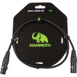 Mammoth Mam Lines M3 Cable de micrófono de 1 m