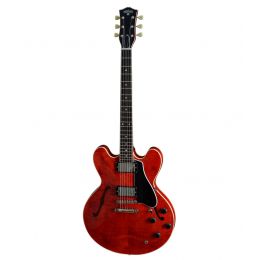 Maybach Guitars Capitol '59 Antique Cherry Aged Guitarra eléctrica Semi-Hollow