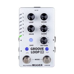 Mooer Groove Loop X2 Looper y Drum Machine Pedal de looping