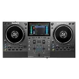 Numark Mixstream Pro Go Controlador DJ de autónomo de 2 decks y batería recargable