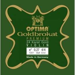 Optima Lenzner Goldbrokat Premium 1051 1ª Mi BolaA 0.27 Cuerda para Violín Strong
