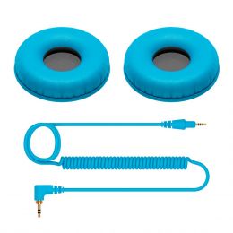 Pioneer DJ HC CP08 L azul Cable en espiral y almohadillas para el HDJ-CUE1