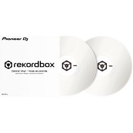 Pioneer DJ RB VD1 Control Vinyl Blanco (pareja) Vinilos de control para Rekordbox 