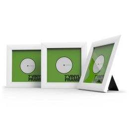 Reloop Glorious Vinyl Frame Set 7 Blanco Set de tres marcos de madera para vinilo 7'