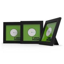 Reloop Glorious Vinyl Frame Set 7 Negro Set de tres marcos de madera para vinilo 7'