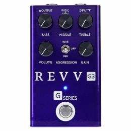 REVV G3 Purple Distortion Pedal de efecto distorsión para guitarra