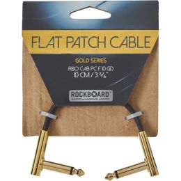 Rockboard Flat Patch Cable Gold 10 CM Latiguillo para pedalera