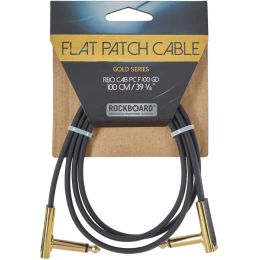 Rockboard Flat Patch Cable Gold 100 CM Latiguillo para pedalera