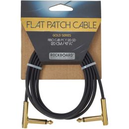 Rockboard Flat Patch Cable Gold 120 CM Latiguillo para pedalera