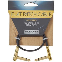 Rockboard Flat Patch Cable Gold 30 CM Latiguillo para pedalera