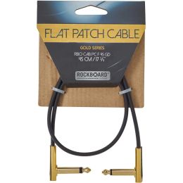 Rockboard Flat Patch Cable Gold 45 CM Latiguillo para pedalera