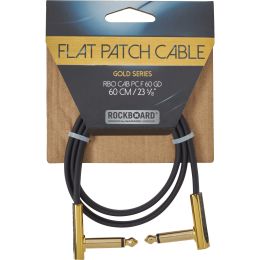 Rockboard Flat Patch Cable Gold 60 CM Latiguillo plano dorado