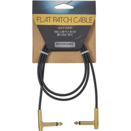 Rockboard Flat Patch Cable Gold 80 CM Latiguillo para pedalera