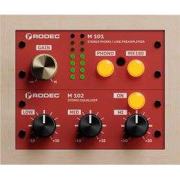 Rodec Bunk 01 Maple Carmine Red Preamplificador dual discreto de línea/phono