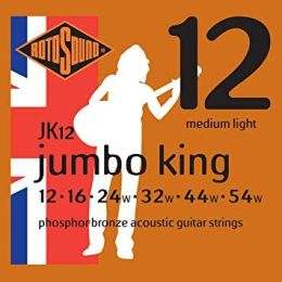 Rotosound JK12 jumbo king Juego de cuerdas para guitarra acústica 12-54