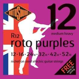 Rotosound R12 roto purples Juego de cuerdas para guitarra eléctrica 12-52