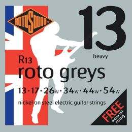 Rotosound R13 Roto Greys Juego de cuerdas para guitarra eléctrica 13-54