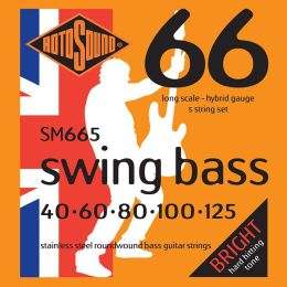 Rotosound SM665 Swing Bass Juego de 5 cuerdas para bajo 40-125