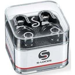 Schaller New S-Locks 14010401  Enganche de seguridad negro-cromo