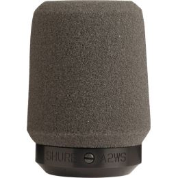 Shure A2WS Gris Paravientos para micrófono con fijación de seguridad