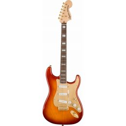 Squier 40th Anniversary Stratocaster Gold Edition LRL Sienna Sunburst Guitarra eléctrica Stratocaster
