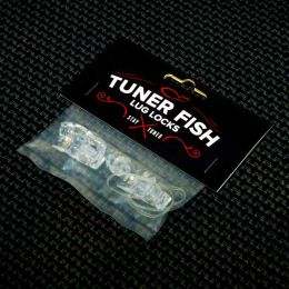 Tuner Fish Lug Locks Clear 4 Pack Topes de bloqueo para tornillos de afinación