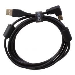 UDG U95004BL Cable USB 2.0 A-B Black Angled 1 m