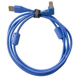 UDG U95004LB Cable USB 2.0 A-B Blue Angled 1 m