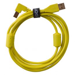 UDG U95004YL Cable USB 2.0 A-B Yellow Angled 1 m