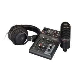 Yamaha AG03 MK2 LSPK Black Pack mezclador + micrófono + auriculares para aplicaciones de Streaming