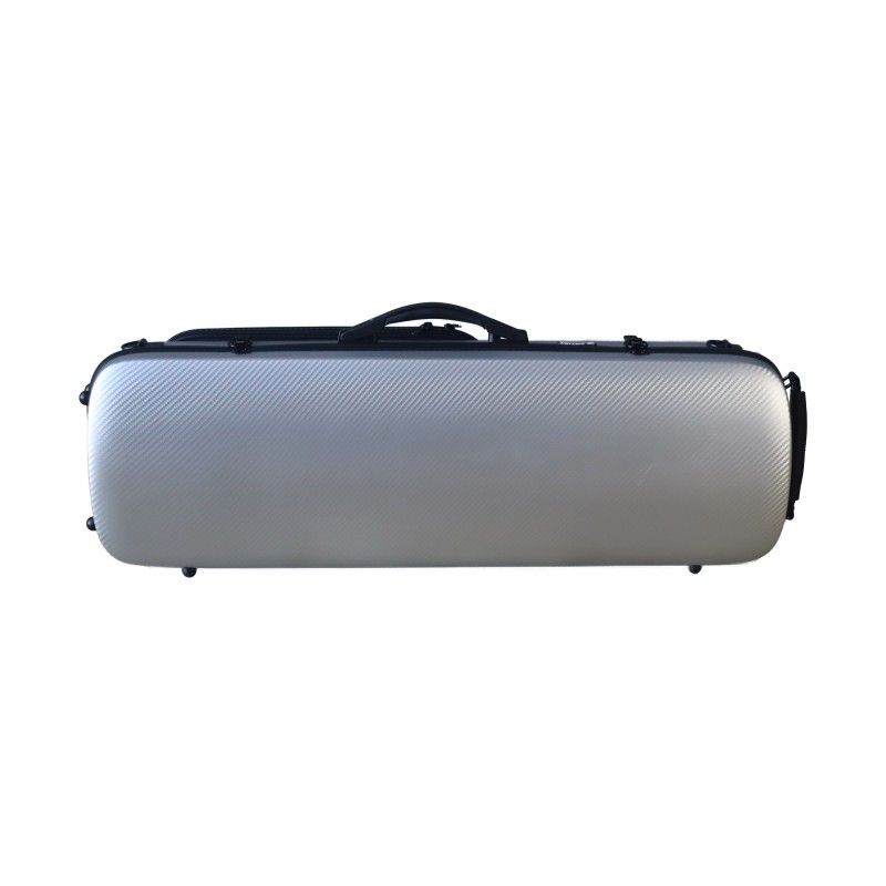 Estuche de violín Dynamic rectangular con bolsa partituras 4/4 Brushed aluminum Aluminio cepillado