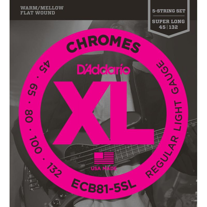 ECB81-5SL Chromes 5-String, Light, Super Long Scale [45-132]