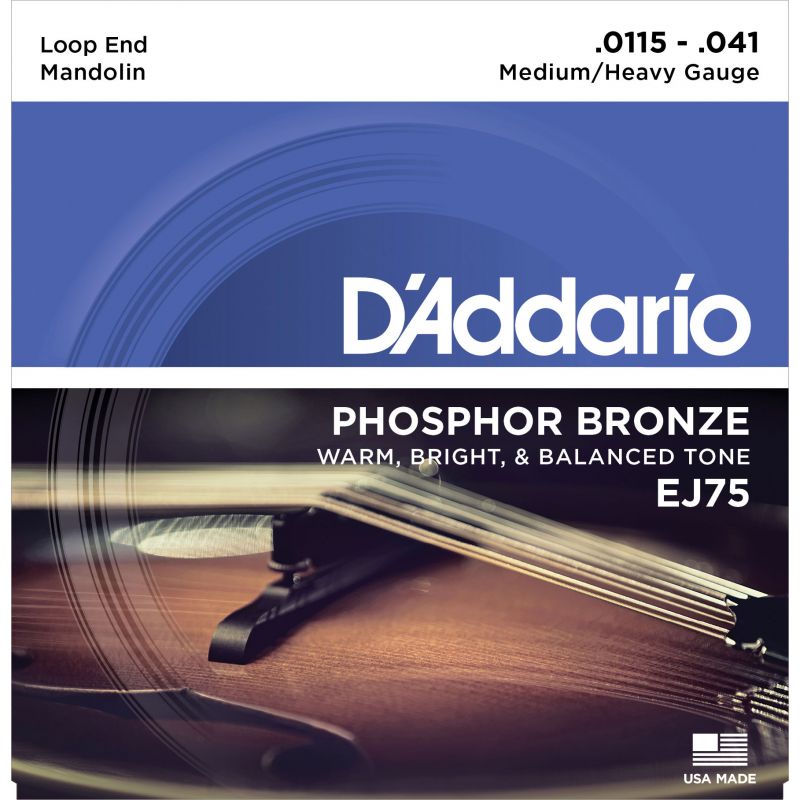 EJ75 Mandolin Strings Phosphor Bronze Medium/Heavy [11.5-41]