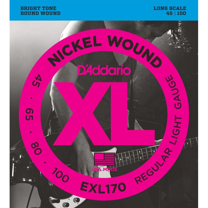 EXL170 Nickel Wound Bass, Light, Long Scale [45-100]