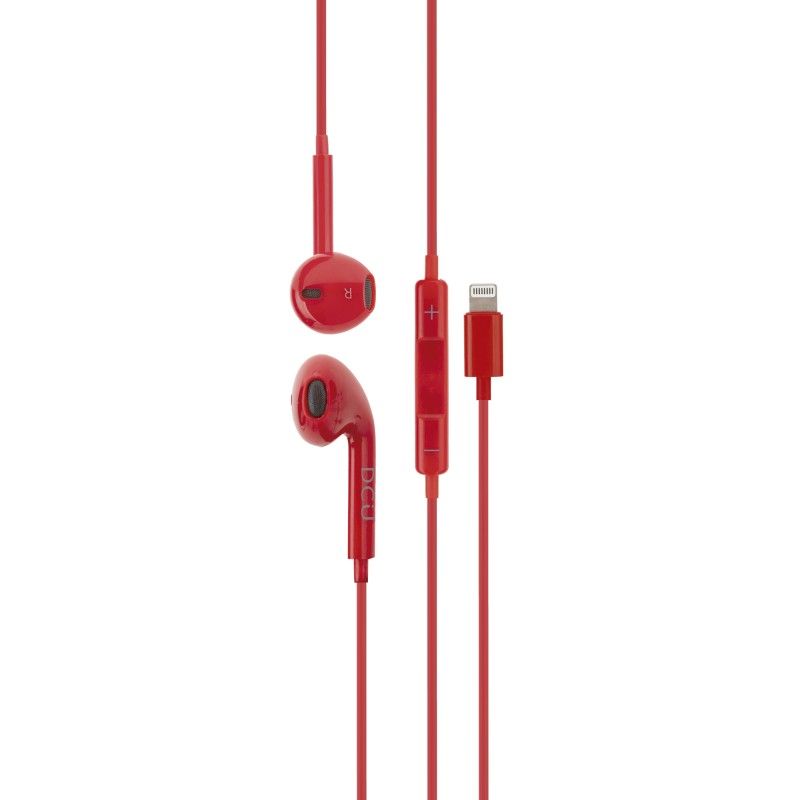 Auricular Stereo con Conector Lighthning Rojo