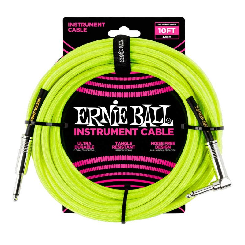 Ernie Ball Straight/Angle EB6080 10FT 3.05m Cable de Instrumento ernie-ball_straight-angle-eb6080-10ft-3-05m-imagen-0