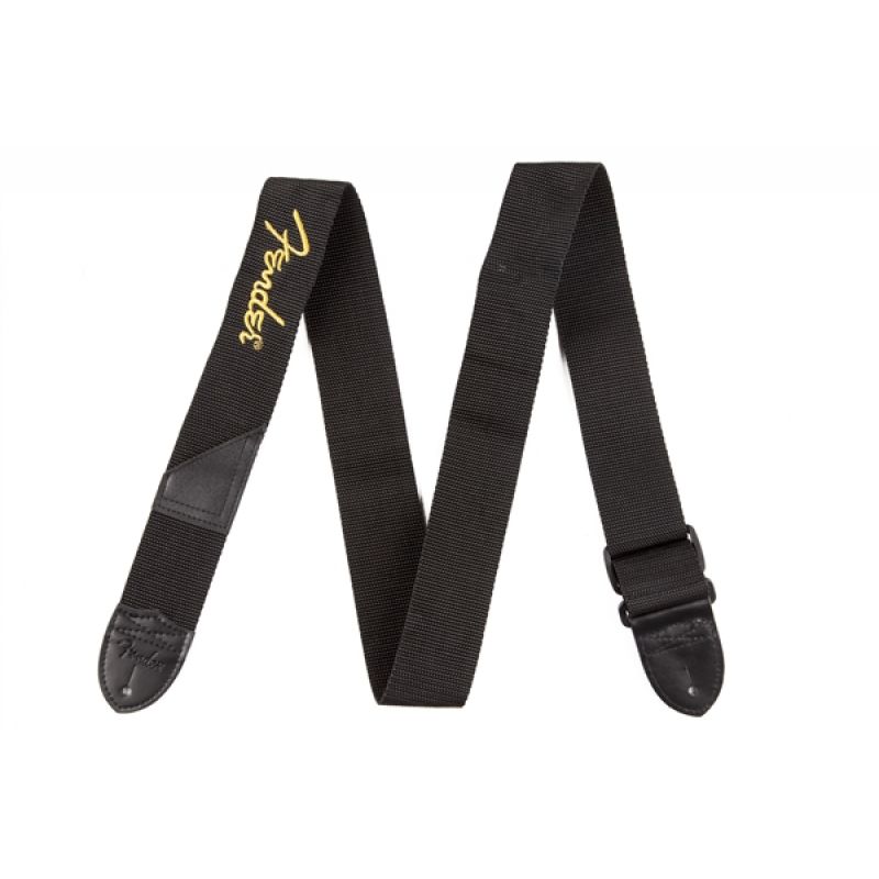 2" Black Poly Strap w/ Yellow