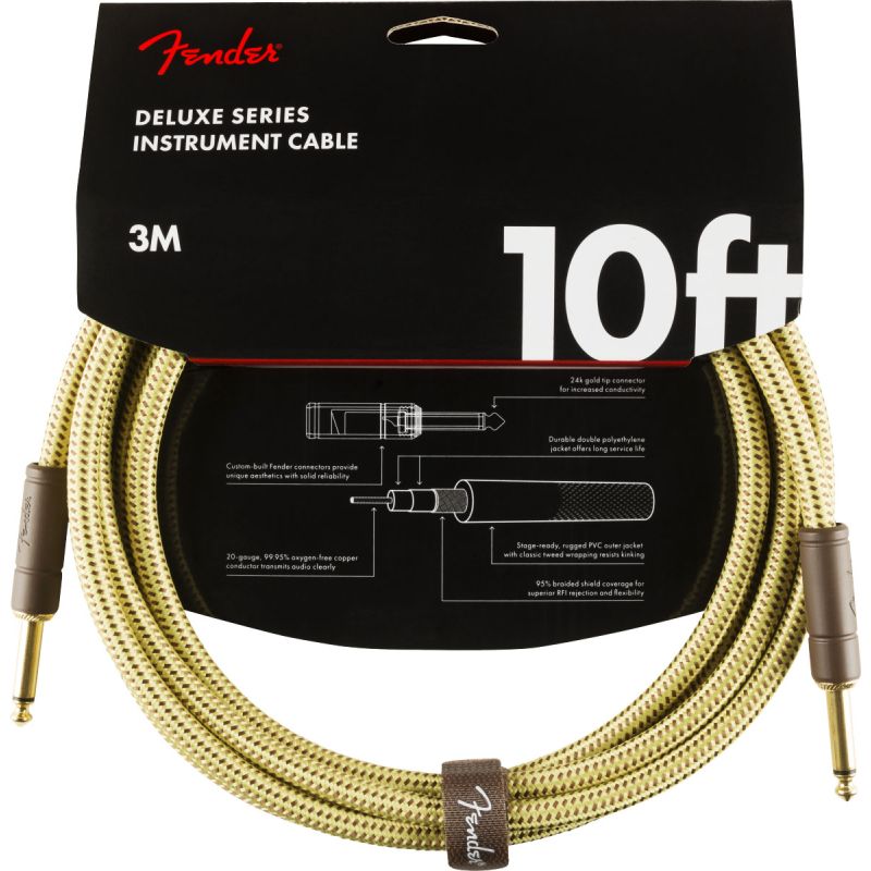 Deluxe Series Instrument Cable Tweed 