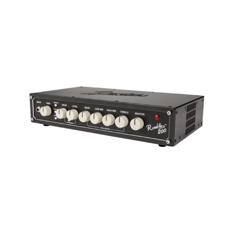 Fender Rumble 200 Head 230V Amplificador cabezal Fender para guitarra eléctrica fender_rumble-200-head-230v-negro-metalico-imagen-1