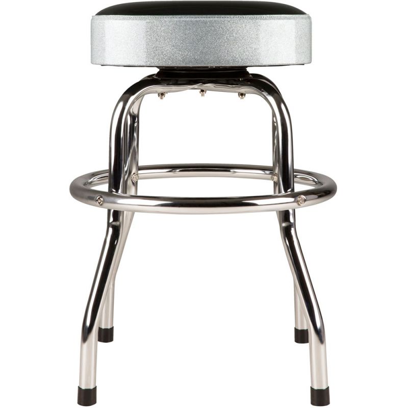Fender Silver Sparkle Barstool 24" Banqueta para tocar guitarra y bajo fender_silver-sparkle-barstool-24-imagen-1
