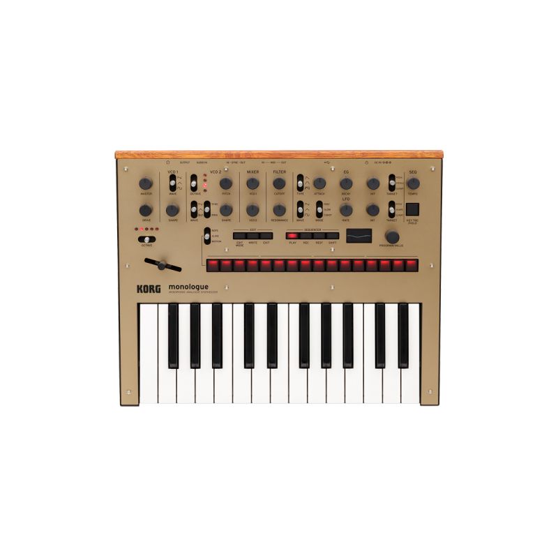 Korg Monologue dorado Sintetizador analógico korg_monologue-dorado-imagen-1