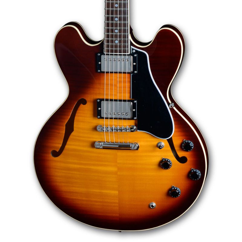 Maybach Guitars Capitol '59 Antique Burst Aged Guitarra eléctrica Semi-Hollow maybach-guitars_capitol-59-antique-burst-aged-imagen-1