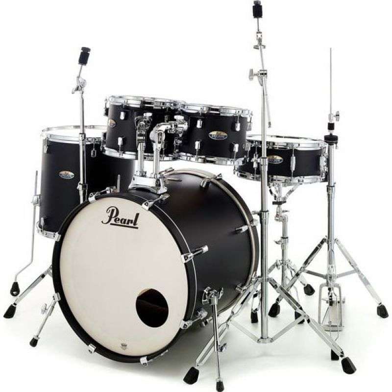 Pearl Decade Maple Studio Satin Slate Black Batería acústica con herrajes pearl_decade-maple-studio-s-black-imagen-0