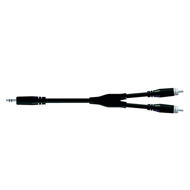 Proel BULK540LU18 Cable de audio de Minijack estéreo a 2 RCA macho de 1.80 m proel_bulk540lu18-minijack-estereo-rca-l-r-1-8m-imagen-0