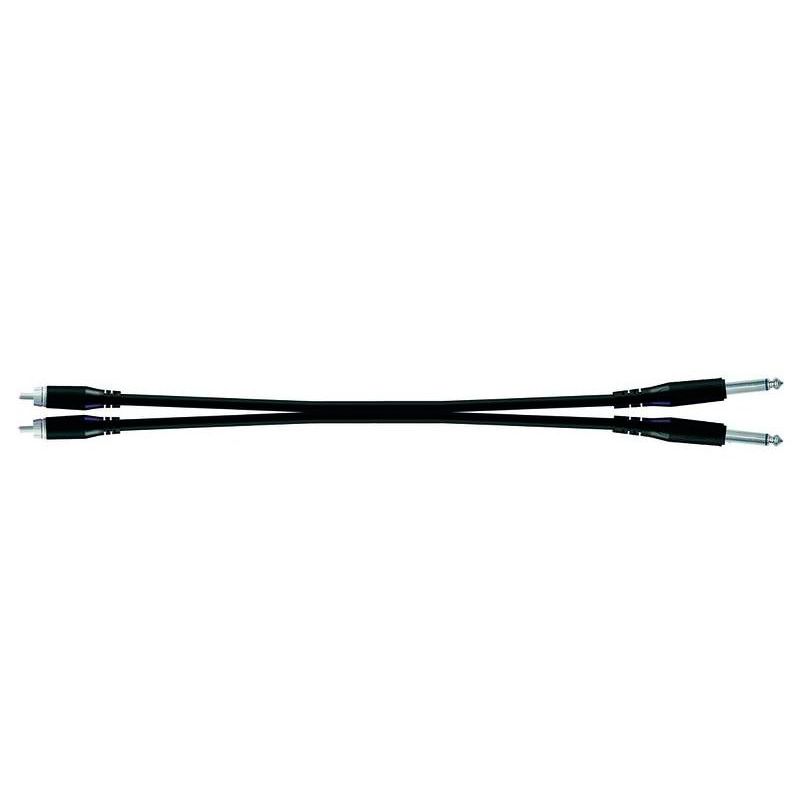 Proel BULK555LU18 Cable de 2 conectores RCA macho a 2 Jack mono 6.3 mm proel_ulk555lu18-jack-l-r-rca-l-r-1-8m-imagen-0