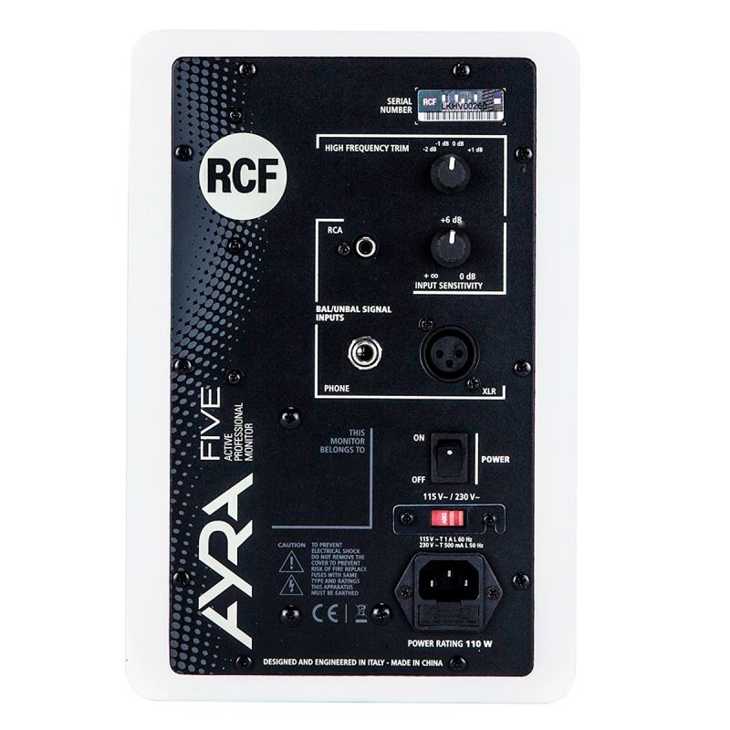 RCF Ayra 5 Blanco Monitor profesional activo de dos vías rcf_ayra-5-blanco-imagen-2