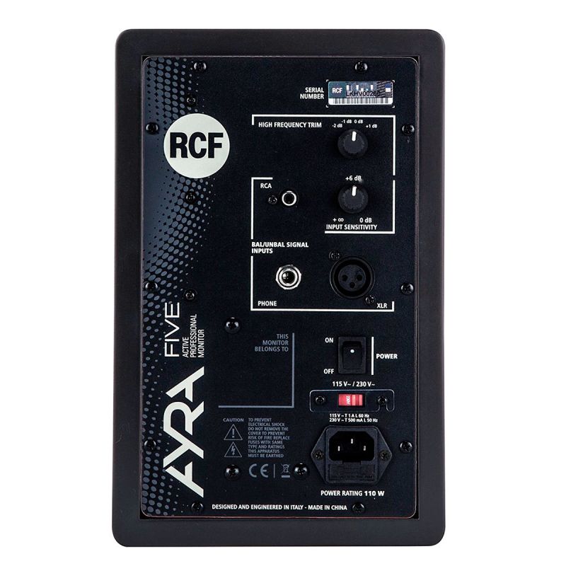 RCF Ayra 5 Negro Monitor profesional activo de dos vías rcf_ayra-5-negro-imagen-2