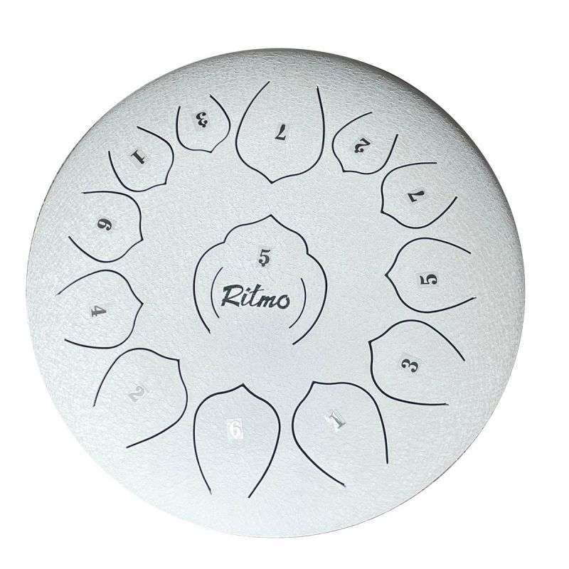 Tongue Drum 12" Blanco